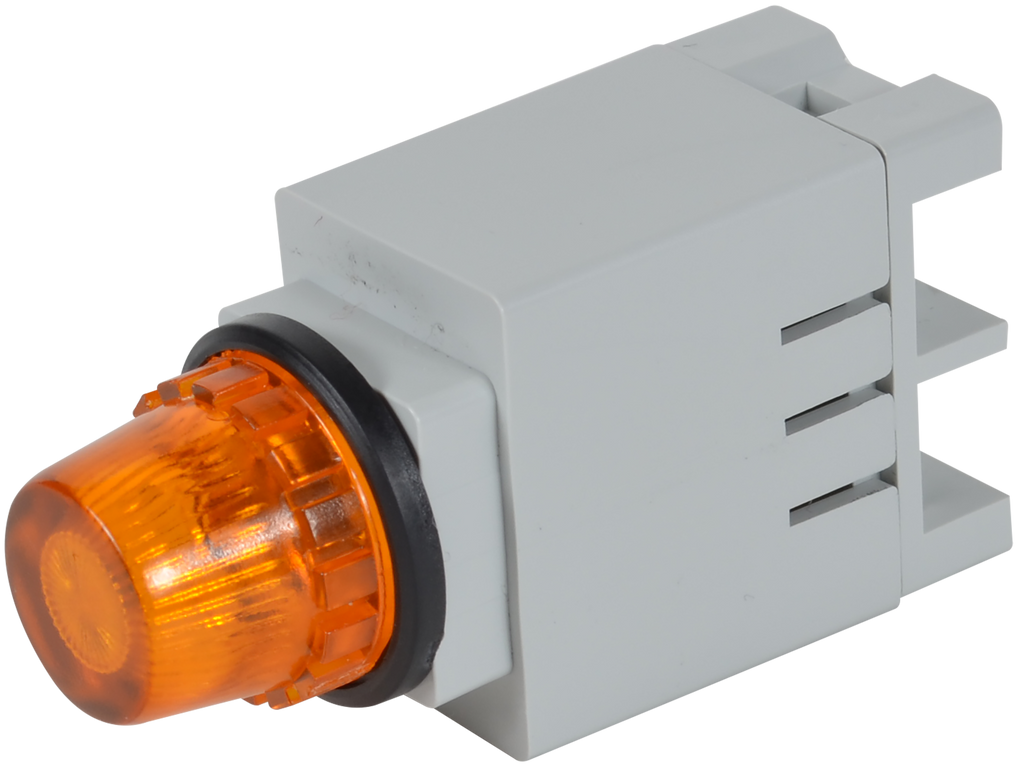 {'_type': 'localeString', 'en': '13mm Indicating Light with Screw Terminal and Amber Flat Lens', 'es': 'Luz indicadora de 13mm con terminal de tornillo y lente plana ámbar'}
