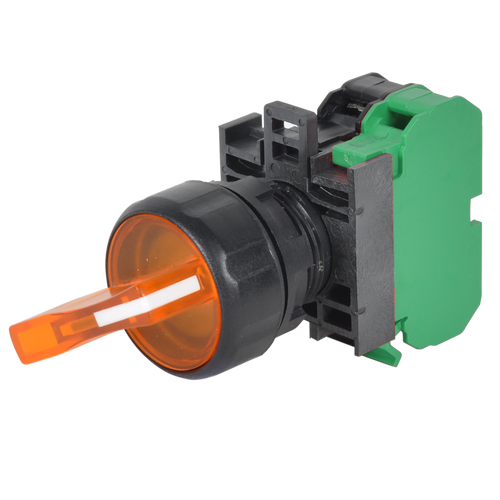 {'en': '22mm IEC Illuminated Selector Switch with Amber Lever Handle and N.O. Contact', 'es': '22mm IEC Illuminated Selector Switch with Amber Lever Handle and N.O. Contact', '_type': 'localeString'}