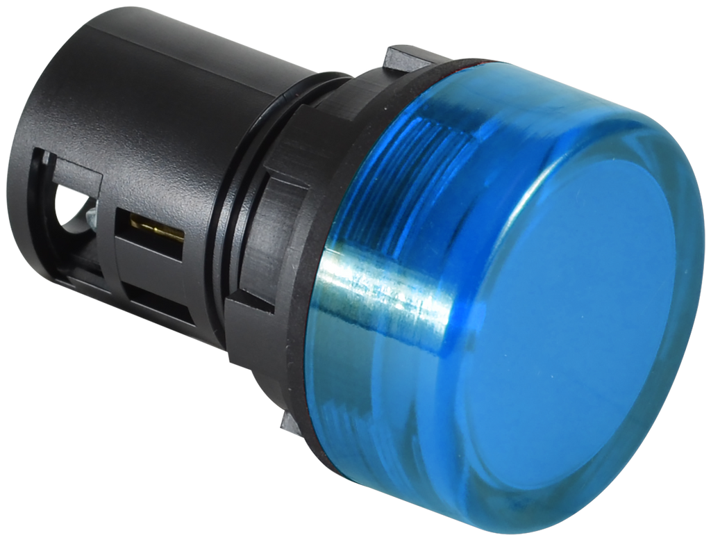 {'_type': 'localeString', 'en': '22mm IEC Unibody Pilot Light (Non-Relampable) with Blue Flush Lens', 'es': '22mm IEC Unibody Pilot Light (Non-Relampable) with Blue Flush Lens'}