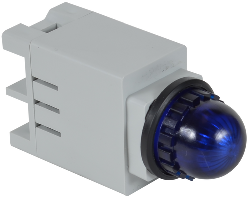 {'_type': 'localeString', 'en': '13mm Indicating Light with Screw Terminal and Blue Round Lens', 'es': 'Luz indicadora de 13mm con terminal de tornillo y lente redonda azul'}