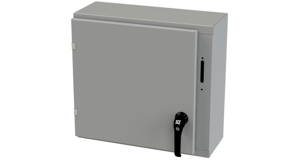 Enviroline Series Single-Door Enclosures for Flange-Mounted Disconnects and SCE Door Hardware