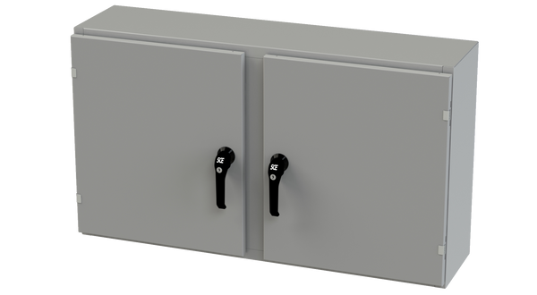 Enviroline Series Wall Mount Two-Door Enclosures with 3 Point Hardware