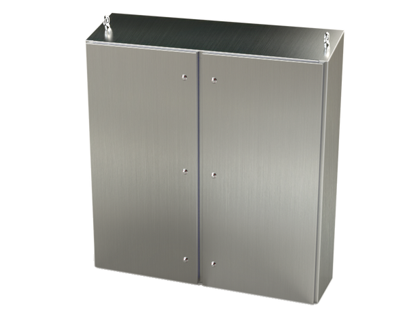 Sanitary Two-Door Slope Top Enclosures (Stainless Steel)