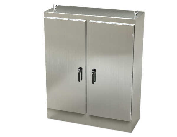 Enviroline Series Free-Standing Two-Door Enclosures (304 and 316 Stainless Steel)