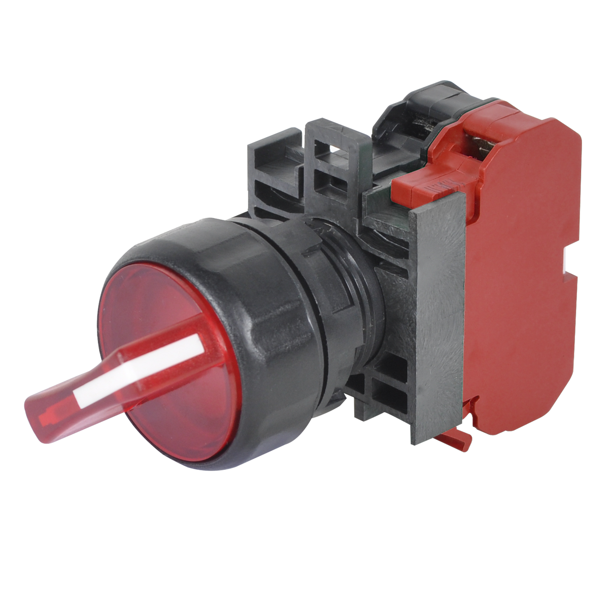 {'_type': 'localeString', 'en': '22mm IEC Illuminated Selector Switch with Red Standard Handle and N.C. Contact', 'es': '22mm IEC Illuminated Selector Switch with Red Standard Handle and N.C. Contact'}