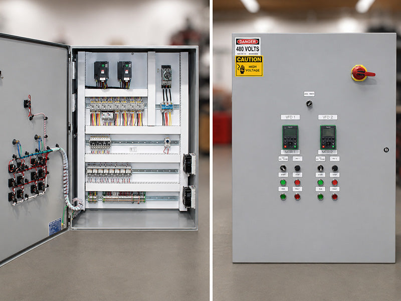 Duplex custom VFD panel